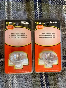 2- Malibu 10 Watt Mr11 Bulbs new in package - Picture 1 of 3