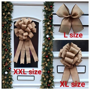 Arco Navidad Grande Lujo Borde con Cable Cinta Árbol de Navidad Regalo Decoración Arcos Reino Unido - Imagen 1 de 43