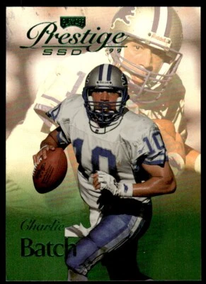 1999 Playoff Prestige SSD Spectrum Charlie Batch 168/500 Detroit Lions #B043 - Image 1 of 2