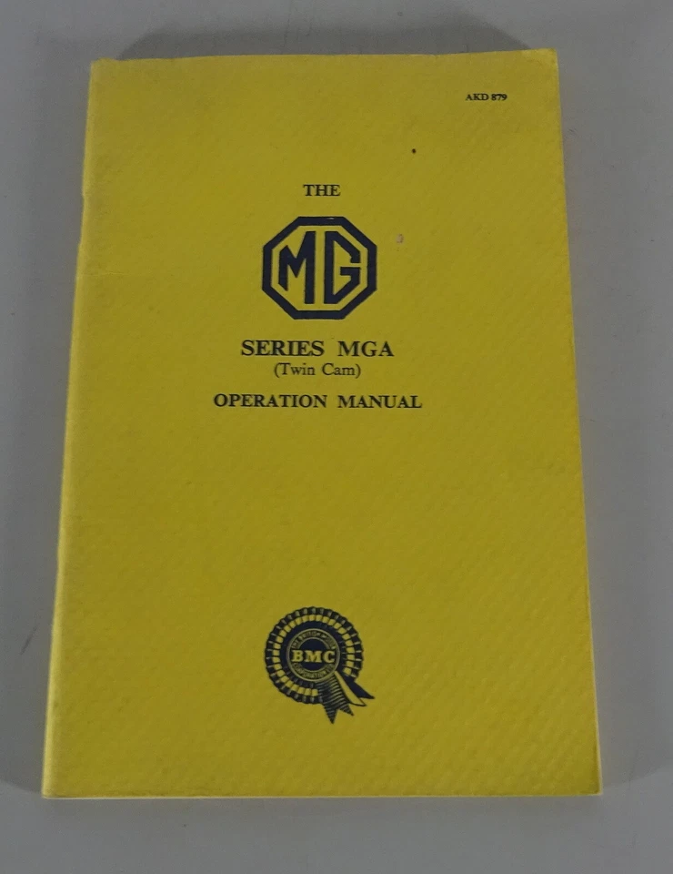 Manuale Del Proprietario / Manuale MG A / MGA TWIN CAM Dal 06/1958 - Immagine 1 di 4