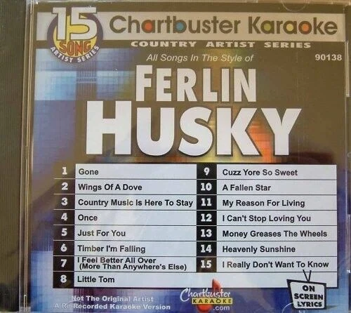 CHARTBUSTER KARAOKE CD+G CDG FERLIN HUSKY 15 SONG CBA9138 GONE ONCE & MORE RARE - Image 1 of 1