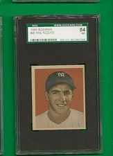 1949 Bowman Phil Rizzuto New York Yankees  #98  ⭐️💥🎯 SGC Graded 7 Beautiful