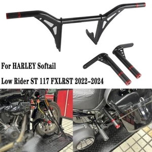 For Softail Low Rider ST 117 FXLRST 2022-24 Front Crash Bar Saddlebag Guards Set - Picture 1 of 11