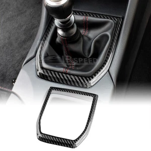 REAL HARD Carbon Fiber Gear Shift Panel Cover Black For Subaru WRX 2022-2023 - Photo 1/7