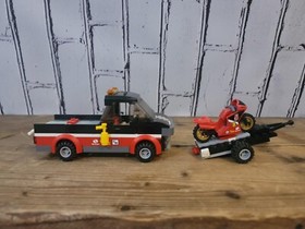 LEGO CITY: Racing Bike Transporter (60084), Used, Read Description