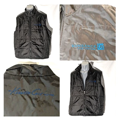 2008 Sundance Film Festival Puffer Vest, XL, Black, Kenneth Cole Embroidered - Image 1 of 4