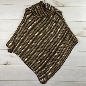 Tickled Pink Scarf/Shawl Brown Cable Knitted Pullover Lightweight Sweater NWT - Picture 1 of 10