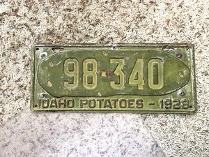 1928 Idaho Kartoffel Nummernschild Top Kandidat zum Restaurieren - Bild 1 von 6