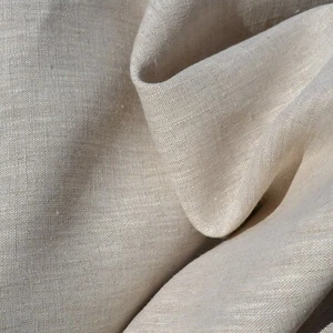 Textiles français 100% Linen Fabric - Natural 150 cm/59" wide - per metre - Picture 1 of 3