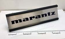 Marantz Component Stereo Desk Sign - Custom Silver Aluminum
