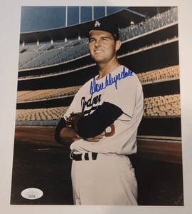DON DRYSDALE Signed 8x10 Photo-HALL OF FAME-LOS ANGELES DODGERS-JSA - Picture 1 of 5