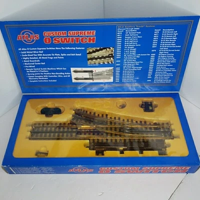 Atlas O-54 Right Hand Remote Switch Turnout Nickel Silver 6071 Custom Supreme - Image 1 of 4