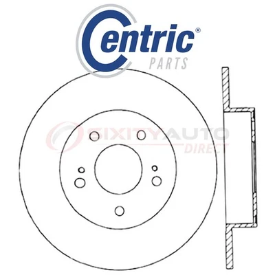 Centric High Carbon Alloy Brake Disc Rotor for 1996-2001 Infiniti I30 3.0L tv Foto 1 de 4