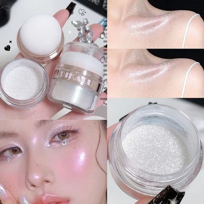 Shimmering Fairy Highlighter Powder Face Body Glitter For Contouring Brightening - Image 1 of 4