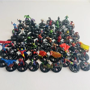 Heroclix Assorted 60 Piece Lot with Cards No Duplicates - Picture 1 of 14