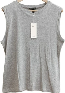 Eileen Fisher NWT Dark Pearl Micro Tencel Stretch Rib Tee Top SZ L Slim Fit $88 - Picture 1 of 6