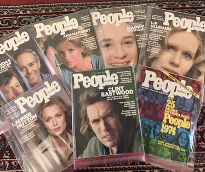 Lot of (7) 1975 People’s Magazines, 6 Mint and 1 used Spec.Edition See Pics!  - Image 1 of 4