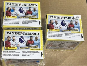 2019 PANINI TABLOID PREMIER LEAGUE SPECIAL ED. STICKER FACTORY SEALED 3 BOX LOT - Picture 1 of 3