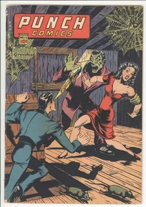 PUNCH COMICS 15 FN-/5.5 - ¡Impresionante Chesler 1945 de grado medio! - Imagen 1 de 2
