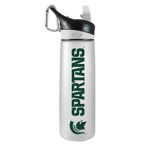 Michigan State Spartans Personalized Tritan Sport Water Bottle-Customizable Cover