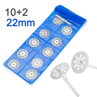 10 Stück Diamant Trennscheiben 22mm für Dremel Proxxon Rotationswerkzeug Zubehör - Bild 1 von 4