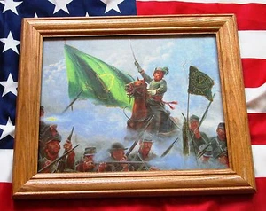 Framed Civil War Print, Mort Kunstler, REBEL SONS OF ERIN, Confederate Irish - Picture 1 of 2