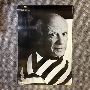 PABLO PICASSO__APPLE COMPUTER__Think different_RARE_AUTHENTIC POSTER __1997 - Afbeelding 1 van 8
