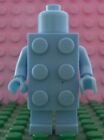 LEGO Monochrome Minifigure Plain 2 x 3 BRICK COSTUME GUY Bright Light Blue