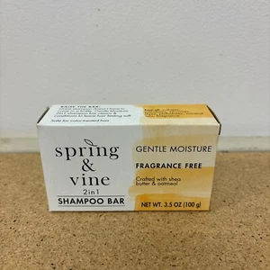 Spring & Vine 2-in-1 Moisturizing Oatmeal Shampoo Bar - Fragrance Free - 3.5 oz. - Picture 1 of 4