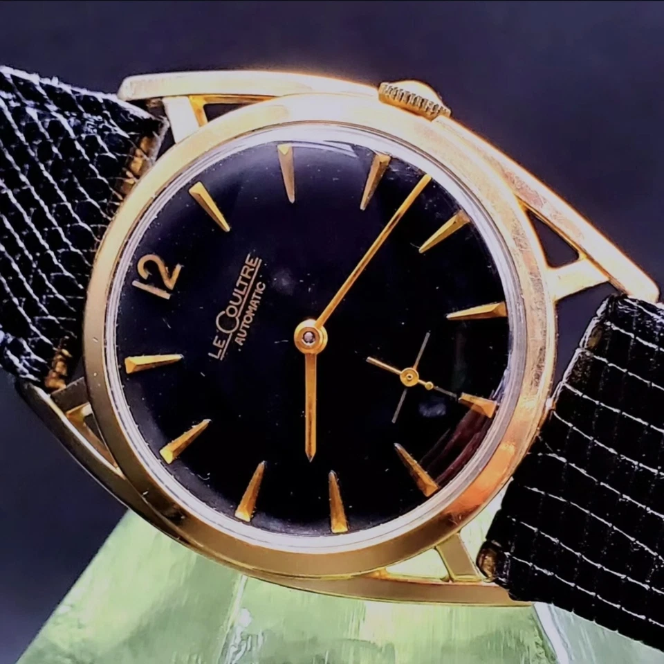 Reloj retro automático para hombre LeCoultre vintage raro años 50 parachoques con caja original Foto 1 de 4