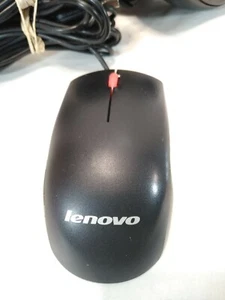 Lenovo Black Wired USB Optical Mouse MOJUUO / MOEUUO / MOEUUOA / MSU1175 - Picture 1 of 2