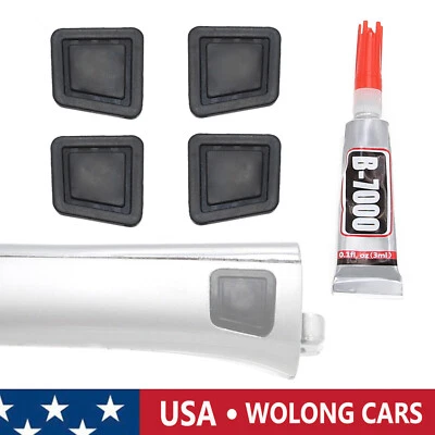 4X Keyless-Go Door Handle Button Cover Fit for Mercedes-Benz W211 C209 W219 W251 - Image 1 of 4