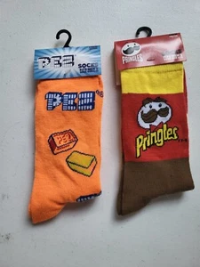 Neuheit Socken Herren - zwei Paar, Pringles und Pez - Bild 1 von 4