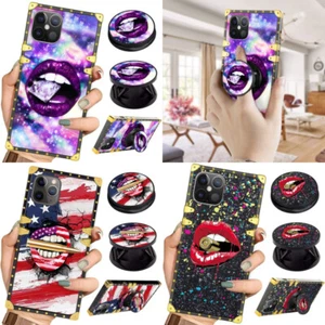 For Samsung S23+Ultra S22 S21 FE S20 S10 S9 Note20 Luxury Sexy Lips Case - Picture 1 of 15