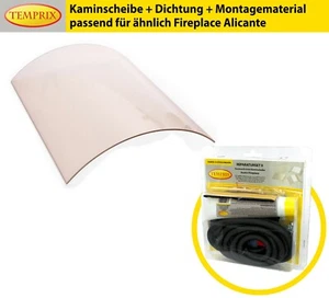 Temprix Kaminglas passend für Fireplace Alicante Ofenscheibe & Kaminscheibe Ofen - Bild 1 von 1