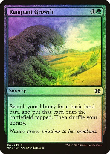 RAMPANT GROWTH (Foil) - MTG Modern Masters 2015 Foil Common Sorcery - Image 1 of 1