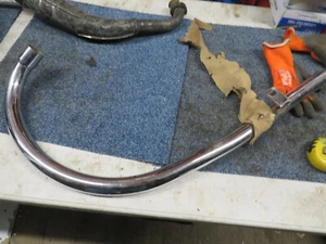 royal enfield twin right side exhaust pipe new - Picture 1 of 5