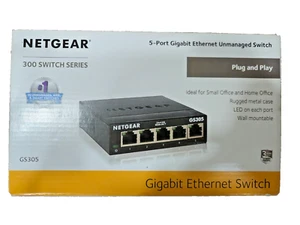 NETGEAR GS305-300PAS 5-Port Gigabit Ethernet Unmanaged Switch – High-Speed Netwo - Afbeelding 1 van 3