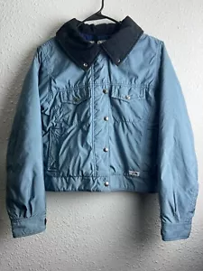 Vintage NorthFace Womens Blue Nylon Full Zip Lined Jacket Size Medium USA - Picture 1 of 4