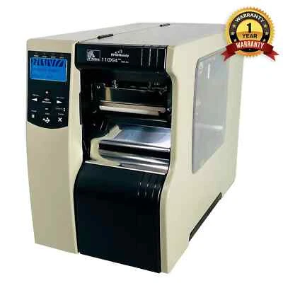 Zebra 110Xi4 Industrial Thermal Transfer Label Printer 300Dpi USB LAN Serial - Image 1 of 4