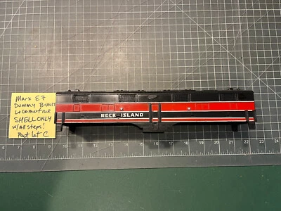 Tren Marx ROCK ISLAND 99 MOTOR EMD-7 B UNIDAD CARCASA FICTICIA con TODOS LOS PASOS LOTE DE PIEZAS C Foto 1 de 4