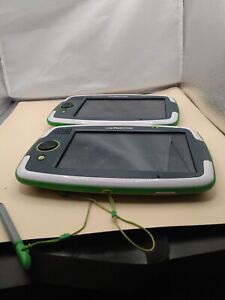 2 LeapFrog Green LeapPad Platinum Damager Stylus not tested have no cords 