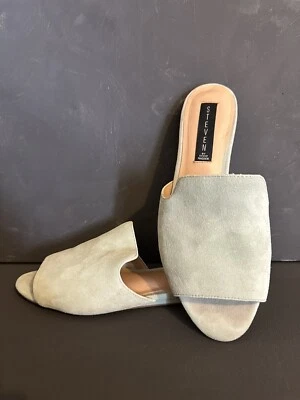 STEVEN BY STEVE MADDEN WOMENS SENSAI SLIP ON SANDALS SIZE 7 Pastel Mint Color - Image 1 of 4