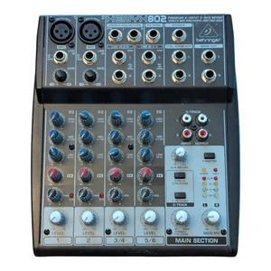 Behringer Xenyx 802 8 Channel EQ Control Phantom Power Mixer Tested No Cable - Picture 1 of 8