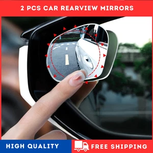 2X Car Rotation HD Glass Adjustable for Parking Reversing Blind Spot Mirror 360° - Picture 1 of 8