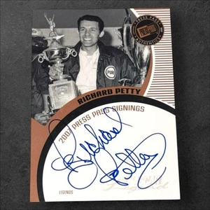 Richard Petty PACK PULLED NASCAR signed card 2007 PRESS PASS AUTHENTICS SIGNINGS - Picture 1 of 2
