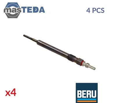GE133 ENGINE GLOW PLUGS BERU 4PCS FOR AUDI A4,A6,A3,A5,Q5,Q7,A7,A1,A8,Q3,TT,Q2 - Image 1 of 4