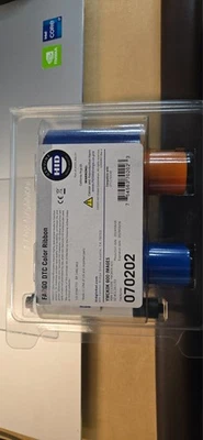 FARGO 070202 DTC COLOR RIBBON YMCK0K 600 IMAGES  exp 06/29 - Image 1 of 2