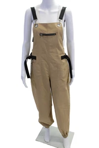 Mono I Am Gia para mujer sin mangas tiro alto caqui beige algodón talla mediana - Imagen 1 de 6