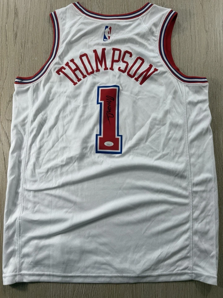Amen Thompson Signed Houston Rockets Jersey NBA PSA COA  - Image 1 of 1